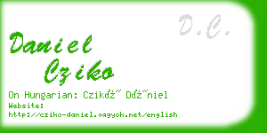 daniel cziko business card